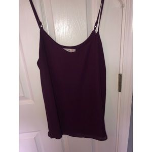 Purple loose fitting tank top